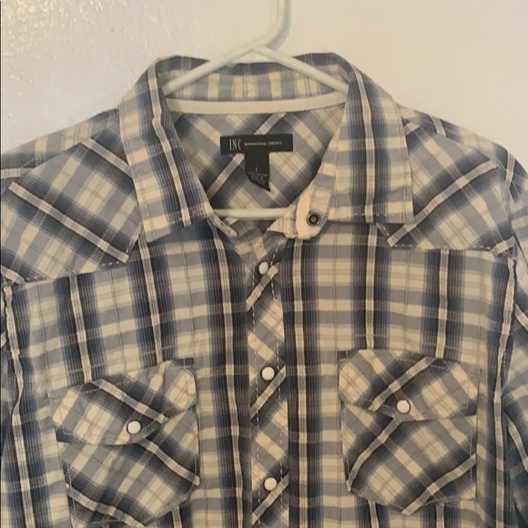 INC Men’s snap button up - Picture 4 of 6